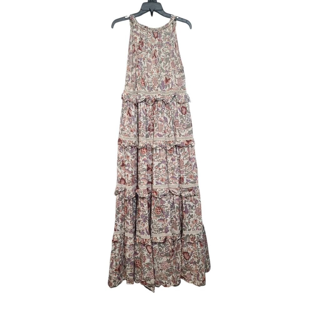 Love the Label Helena Maxi Dress S Floral Tiered Lace Cotton LLS21-6633 - Picture 2 of 7